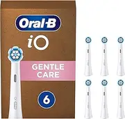 Oral-B iO Gentle Cleaning Electric Toothbrush Heads, 6 Pieces, Gentle Tooth Cleaning with iO Technology, Toothbrush Attachment for Oral-B Toothbrushes, Letterbox Enabled Packaging