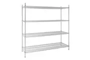 Vogue 4 Tier Wire Shelving Kit 1830x610mm