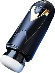 Automatic Male Masturbator with 9 vibration & 4 thrusting modes, electric pocket pussy for men. Penis stimulation, adult sex toy with electric penis pump for enhanced pleasure.
