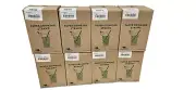 Aardvark 7.75" Green Stripe Jumbo Eco-Flex Paper Straws, 4,800 ct, Green Stripes