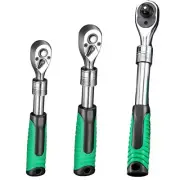1/4" 3/8" Ratchets Wrenches 72 Tooth Extendable Telescopic Sockets Spanners