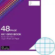 Studymate 9x7" 70gsm 10mm Grid Book NSW/QLD 48 Page