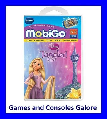 NEW!!! Vtech MobiGo Game Learning Sortware - Disney Tangled - MobiGo 2