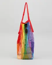 [Mooloola] Mooloola Women's Mesh Bag in Rainbow One Size Rainbow