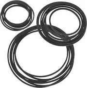 BIUDECO 40pcs Durable Rubber Cassette Player Belts Replacement for Recorder and DVD Drives Design for Smooth Transmission and Recorder Maintenance