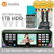 TJ Media B2 Karaoke Machine System 1TB+WirelessMic+Remote+Book(Koreran+Foreign)_