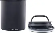 Airscape Coffee Storage Canister (2.5 lb Dry Beans) - Big Kilo Size Canister with Patented CO2 Releasing Airtight Lid Pushes Air Out to Preserve Food Freshness - Matte Finish Food Container - Charcoal