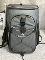 TOMMY BAHAMA 24 CANS ICE BACKPACK COOLER WITH DEEP FREEZE INSULATION Grey NEW