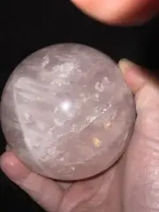 Star Rose Quartz sphere