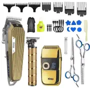 ® Professional Barber Clippers Set for Men - Cordless Bald Shaver Men Clipper...