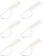 Baluue Nail Tips Chart 6 Sheets Nail Display Tips Creative Manicure Template for Salon Use