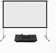 ASSYA 16:9 Multifunctional HD Portable Movie Display, Projector Screen with Bracket, Suitable for Camping, Backyard Parties, Weddings, Speeches,100 inches