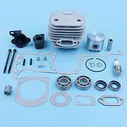 48mm Cylinder Piston Crank Bearing Gaskets Kit for Jon-se-red 630 625 Chain Saw Oil Seal Carb Bolt Intake Spacer Spare Parts Replacement Parts