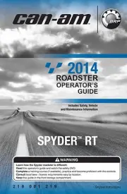 Can-Am Spyder RT 2014 Roadster Owners Operators Manual New Bound Book FREE S&H