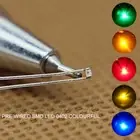 20pcs Pre-wired Micro PTFE Wire SMD LED 0402 Lights with Resistors Different