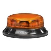 Narva 9-33V Low Profile Eurotech II LED Strobe Rotator Amber Flange Base - 85251A
