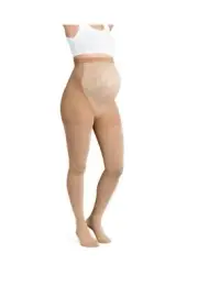 JOBST Maternity Opaque Compression Waist High Pantyhose Stockings, Closed Toe...