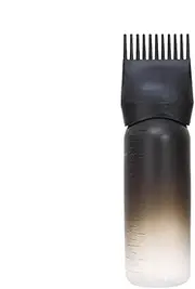Oil Comb Brush - Hair Oiling Bottle Shampoo Bottle | 6 Ounce Reusable Oil Applicator, Graduated Scale Portable Scalp Comb, Root Comb Container For Home Beauty School Barber Shop Travel