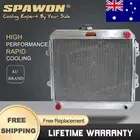 3Row SPAWON Radiator For Toyota Hilux YN50 YN57 YN58 YN63 YN65 1983-1998 MT