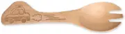 CtoC JAPAN Select Fork, Natural Wood, 4.6 x 1.1 inches (11.8 x 2.8 cm), Wood, Kids (Kids), Car CTCKK-15
