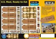 ETA Diorama 1/24 US MRE - Meal, Ready-to-Eat (4 sheets)