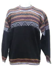 WHOLESALE LOT OF 10 MENS 100% ALPACA WOOL CREWNECK PULLOVER TUMIS SWEATERS 6,5V