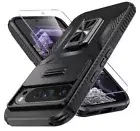 Google Pixel 9 Pro XL Case with Tempered Glass Screen Protector and Camera B23