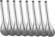 BIUDECO Stainless Steel Multi-Function Spoon Set Large Serving Spoon Strainer Buffet Utensils Catering Serving Baking Flour Ergonomic Grip