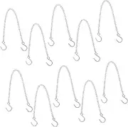 Holibanna 10Pcs Hanging Chain Versatile Hooks for Bird Feeders Planters Lanterns Ornaments Billboard and Stylish Design for Indoor Outdoor Decor