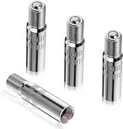 JIYIN 4PCS Valve Stem Extension,39mm Double Seal Tire Stem Valve Caps Universal Metal Tire Valve Extenders for Car Inflate Tire Valve Extenders Adapter for Motorcycle Bike Truck Van Caravan