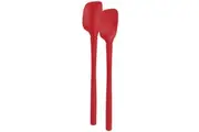 2pc Tovolo Flex-Core All Silicone Nylon Mini Spatula Spoonula Set Cayenne