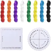 Homiliky Kumihimo Disks Set,2 Pieces round Square Kumihimo Beading Cord Disc ...