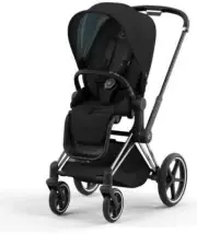 CYBEX E-Priam 2 Smart Stroller In Chrome Black - Frame Black Seat NEW IN BOX