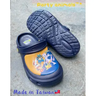 🌟Party Animals🌟 2023 Pokémon 神奇寶貝 皮卡丘 寶可夢 布希鞋 輕量涼鞋 防水止滑 台灣製造