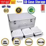 CD Case DVD Cases Storage Box 500 Discs Aluminium Case Folders Embellir Folders
