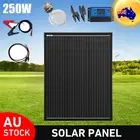 250W 12V Fixed Solar Panel Complete Kit Caravan Camping Portable Charging Power