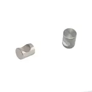 Silver Notched Style 20 x 24.5mm Cabinet Door Drawer Handles Knobs