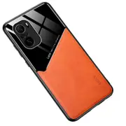 2PCS PU Leather PC Car Magnetic Cover For Samsung Galaxy A33 TPU Soft Cases For A33 - Orange Samsung A33