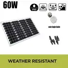 60W Solar Panel Mono 12V 60 Watt Trickle Battery Charger For Caravan Car Boat AU