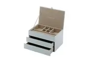 GABRIELLA Duck Egg Blue Medium Jewellery Box by One Six Eight London