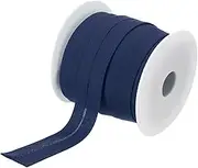 uxcell 1 Inch Single Fold Bias Tape Polyester Continuous Bulk Bias Tape for Sewing, Seaming Quilting Hemming Binding Crafts (Navy Blue 25 Yards)