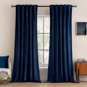 MIULEE Velvet Curtains 108 inches Long- Luxury Blackout Curtains for Bedroom