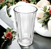 RARE Libbey ABACUS Clear Vertical Ribbed 16 OZ Glass Cooler NEW