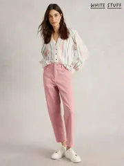 White Stuff Pink Blake Straight Crop Jeans (W30537) | $108