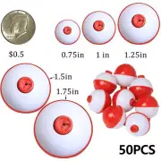 50pcs Fishing Float Fishing Bobbers Set Buoy Floats Snap Fishing Floats Bobbers