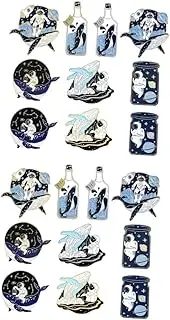 [OATIPHO] Astronaut Badge Space Brooch Pin Bag Back Brooch Cartoon Brooches Badge Brooch Cartoon Back Badge Reel Funny Bag Brooch Lapel Pin Space Lapel Alloy Material