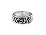 MONTBLANC vs YURMAN ST. SILVER "GRAINS DE RIZ" RING SIZE 10 NEW NO BOX ITALY