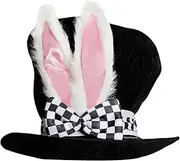 Mad Hatter Hat - Mad Hatter Costume Velvet, Hare Ear Headpiece, Magician Hat Costume, DY Steampunk, Ultra Circus Hats Dress Up parties Accessory For Easter