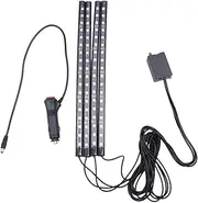 COMPUKAS Colorful LED Car Atmosphere Lamp with App Sound Control LED for Vehicle Interior Colors Decorative Auto Lighting