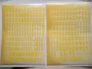 Chartpak Velvet Touch Lettering MACHINE 72pt/S15572C Yellow Rub On Letter